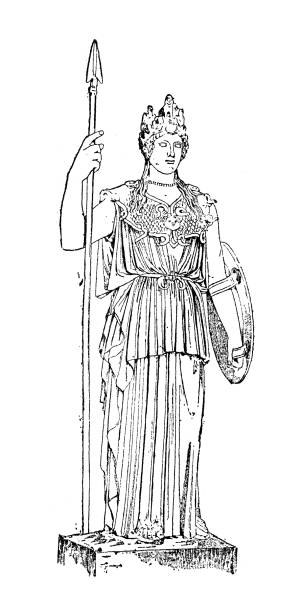 Antique illustration: Palladium (classical antiquity) vector art illustration