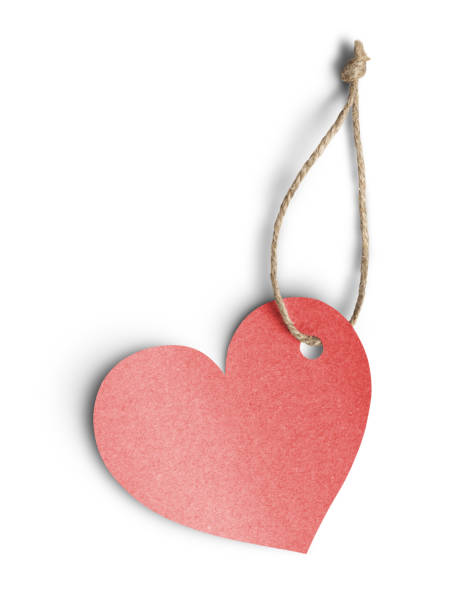 istock Paper heart price label on white background 1359516354