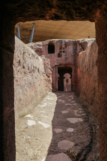 istock Outside view to the Ancient African Churches 1359524526