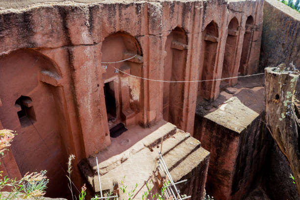 istock Outside view to the Ancient African Churches 1359525183