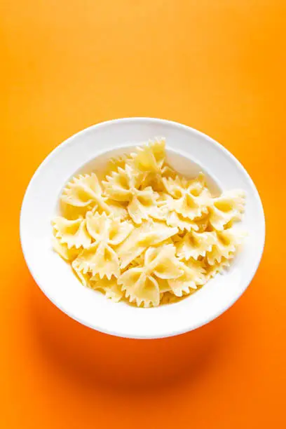 farfalle pasta durum wheat bows form meal snack on the table copy space