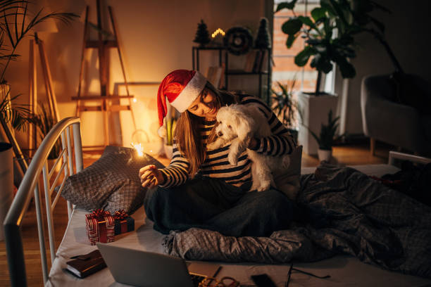 istock Celebrating Christmas in bed 1359526815
