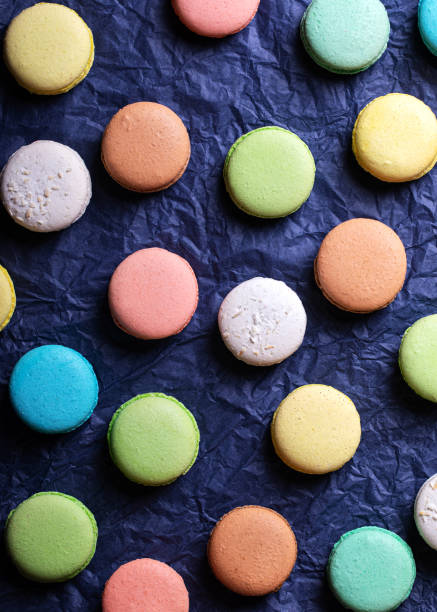 istock Sweet colored macaroon for a gift to Valentines Day 1359529073