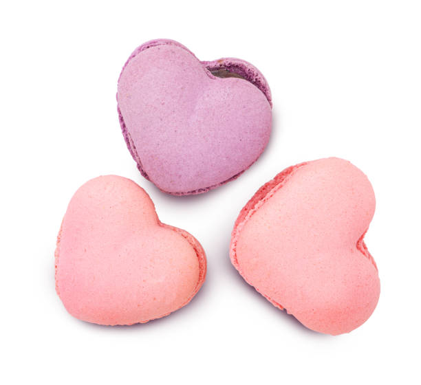 istock Sweet colored macaroon for a gift to Valentines Day 1359529094