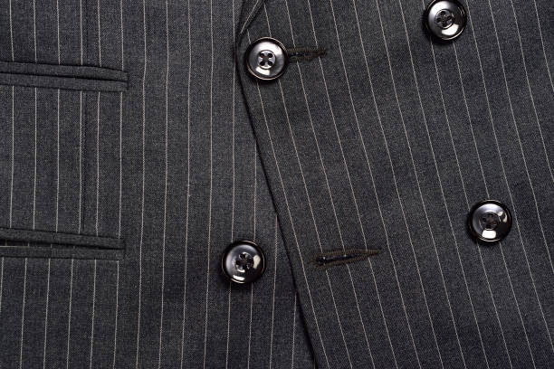 istock Closeup of Double Breasted Pinstripe Suit 1359532467