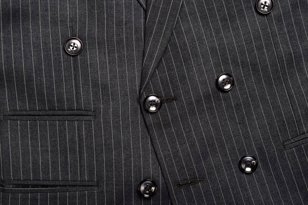 istock Closeup of Double Breasted Pinstripe Suit, high angle view 1359532503