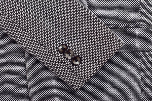 istock Top view of coat button garment 1359532707