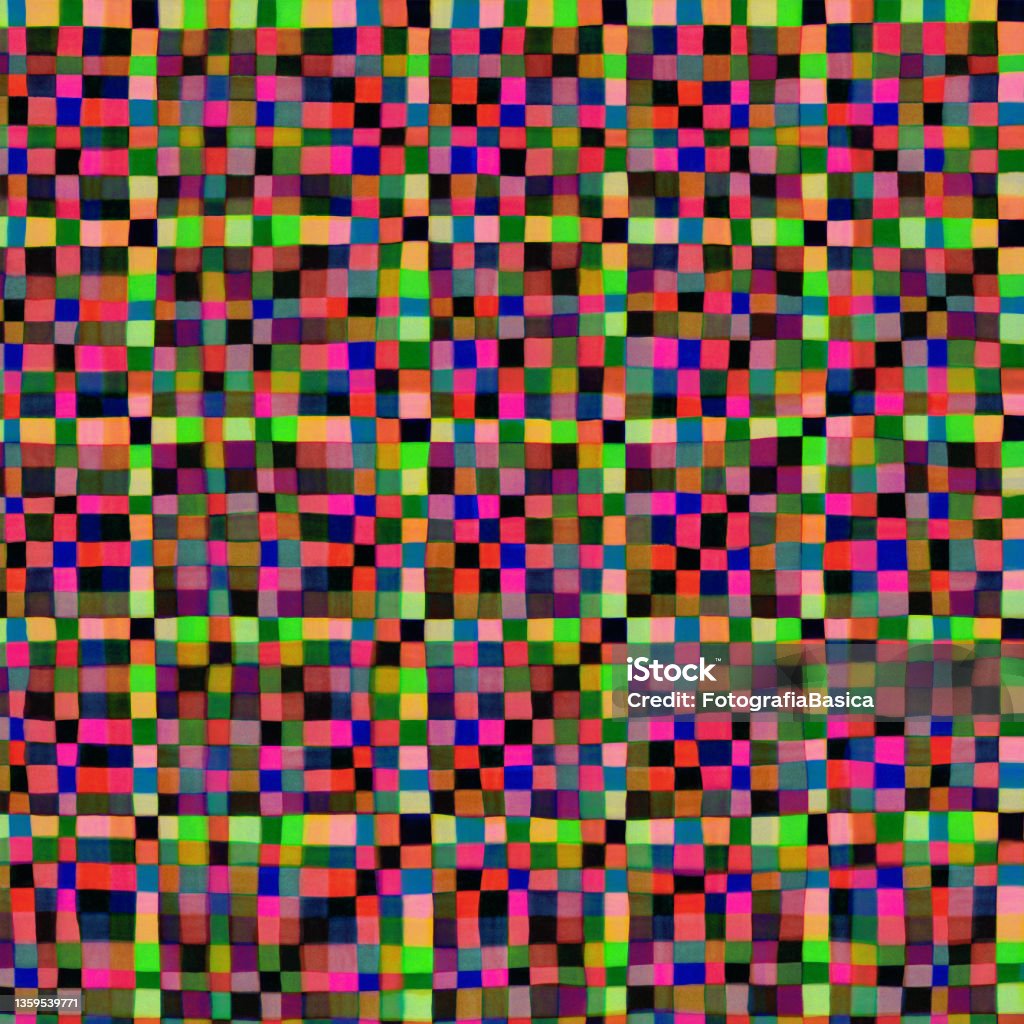 Multi Colored Irregular Grid Pattern Stock Illustration - Download ...
