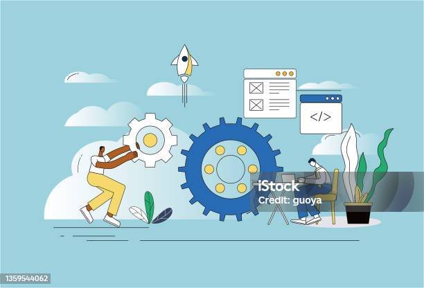 Software Development Technology Development Creative Diagram Stock ...