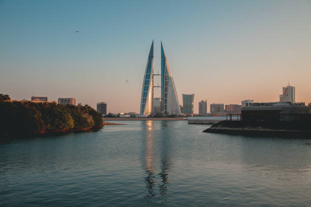istock Bahrain World Trade Center in the Evening 1359546918