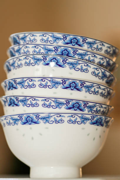 istock Chinese food ceramic tableware blue and white porcelain bowl 1359549805