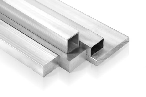 istock Metal square tube profile in different scales 1359559930