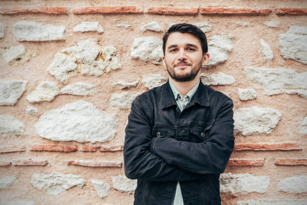istock Portrait of Handsome Bearded Man 1359575119