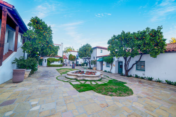 istock Picturesque square in old town Santa Barbara 1359575171