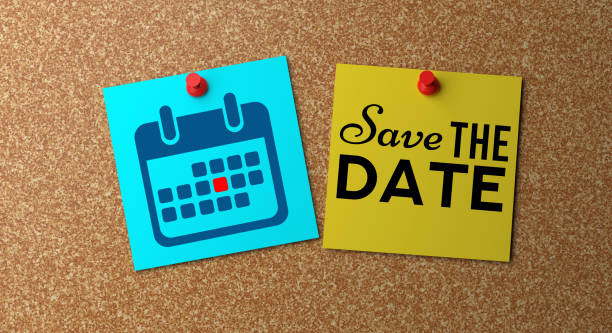 SAVE THE DATE stock photo