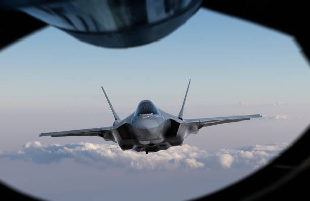 istock F-35 Fighter Jet mid-air refueling 1359577924