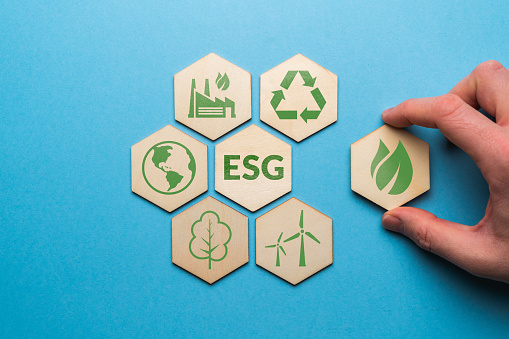 ESG o gobernanza social ambiental. La empresa desarrolla una estrategia de conservación de la naturaleza. photo