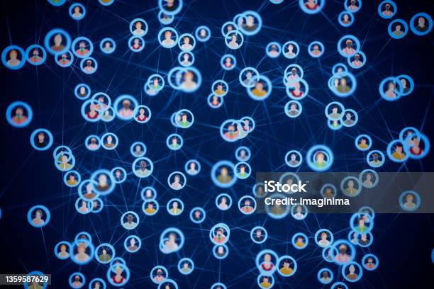 Social Network Stock Photo - Download Image Now - Connection, People, Computer Network