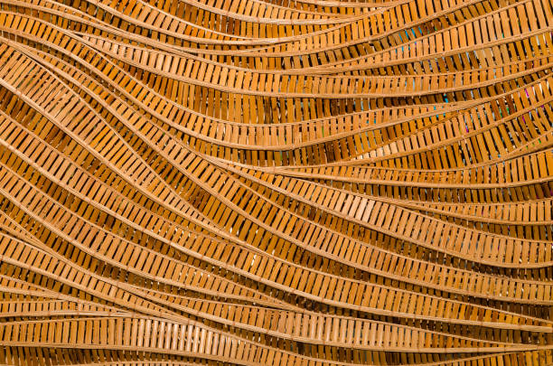 istock nature background of brown handicraft weave texture bamboo surface 1359597574