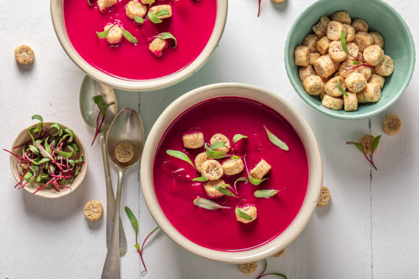 istock Red borsch soup as a classic Polish soup. 1359604962