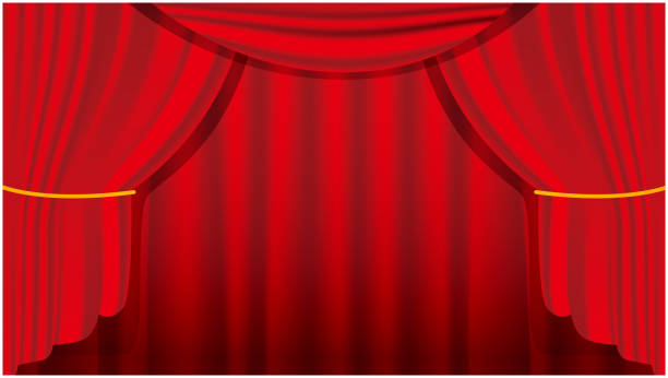 1,293 Cartoon Of The Red Curtain Stock Photos, Pictures & Royalty-Free  Images - iStock
