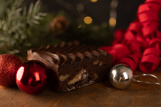 istock Christmas Brownie on a Marble Countertop 1359614557