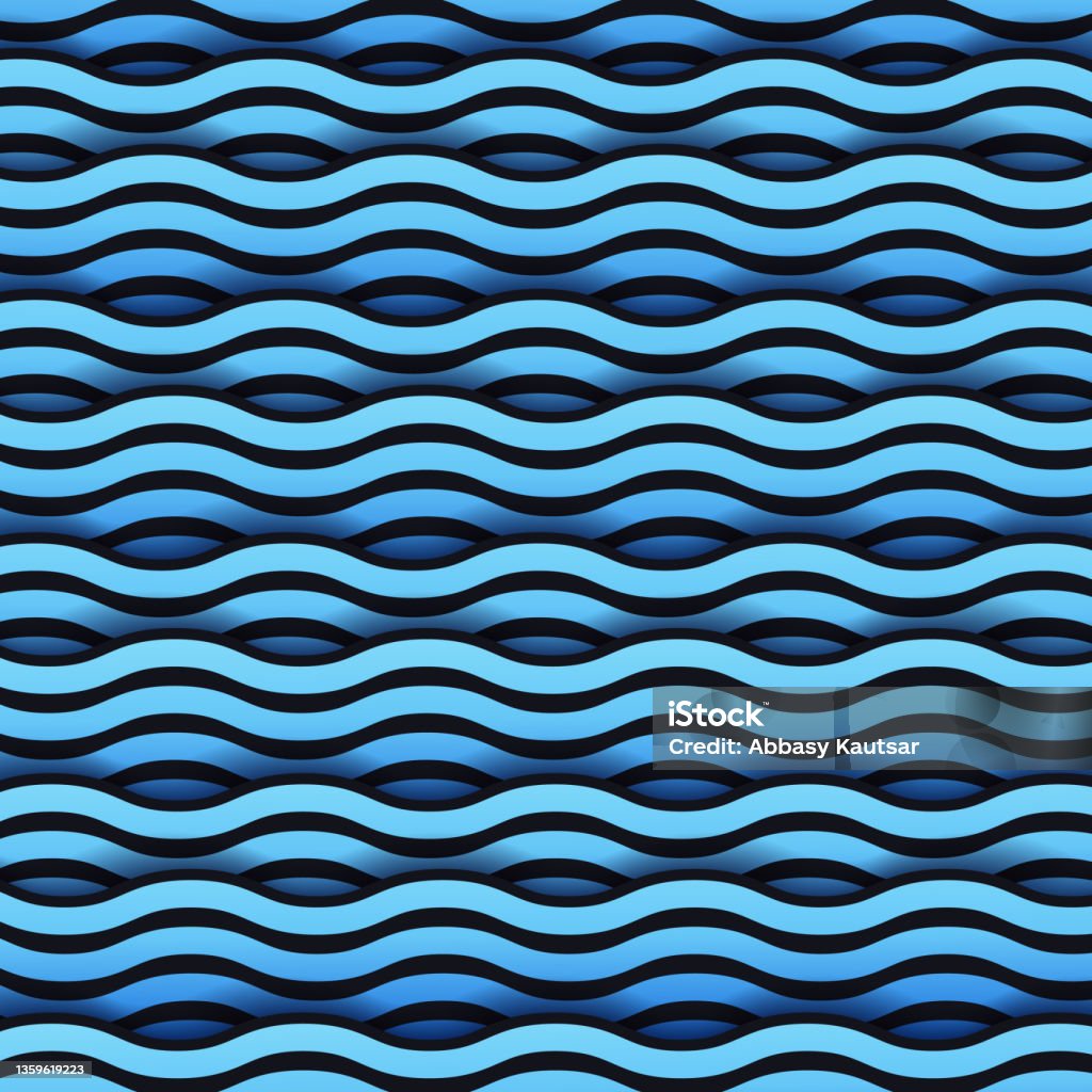 Vector Waves Pattern Stock Illustration - Download Image Now - Abstract ...