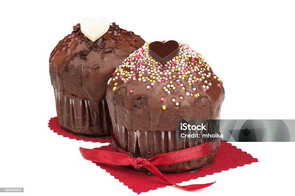Muffin di San Valentino - Foto stock royalty-free di Alimentazione non salutare