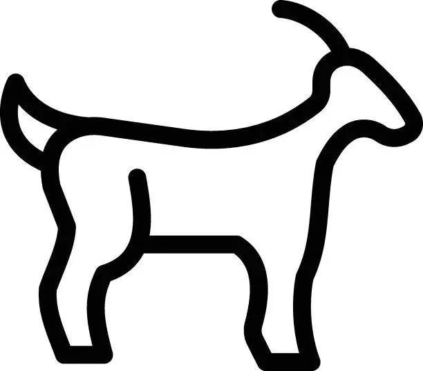 Vector illustration of goat