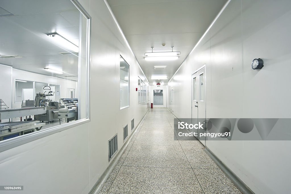 Farmacêutica, estéril hallway Loja interior - Royalty-free Sala Limpa Foto de stock