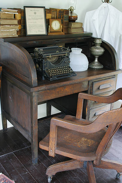 istock Secretary Desk and Chair 135963602