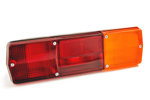 istock car tail light, multi-section truck tail light, auto part, car detail white background 1359638163