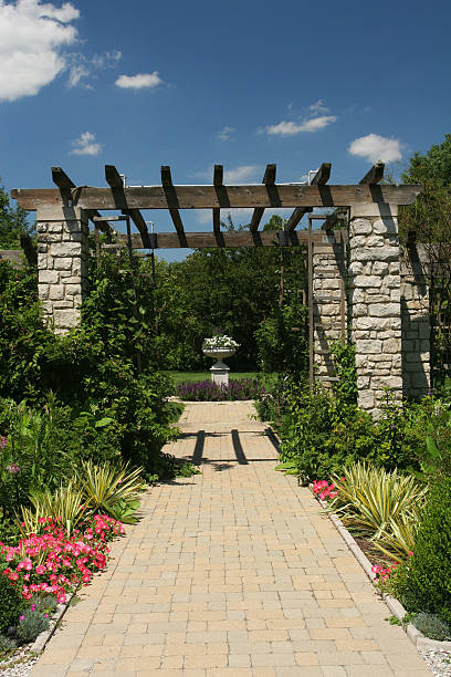 istock Garden Walkway, Pergola, Dayton, Ohio 135963851