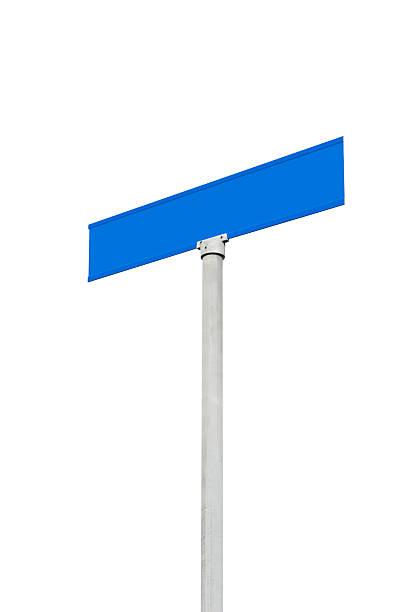 istock Street sign isolated on white 135964612