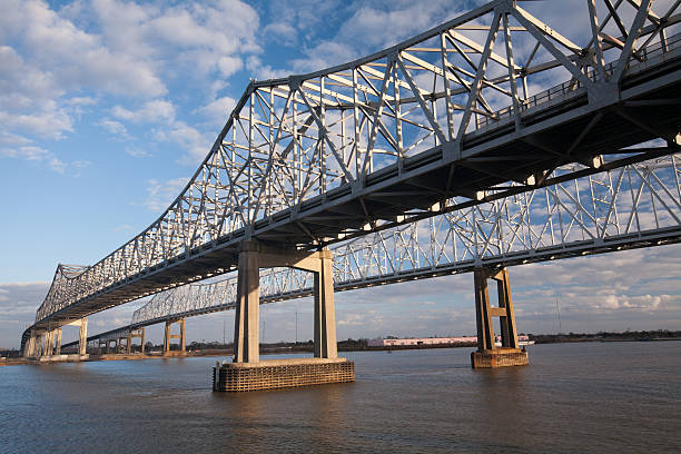 istock Crescent City Connection Bridge, New Orleans Lower Vantage Point 135964633