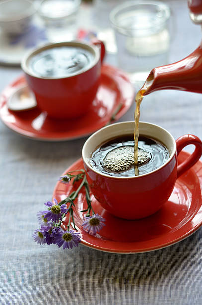 istock Cup of coffee being poured 135965002