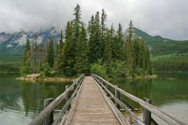 istock Pyramid Island in Jasper National Park,Alberta,Canada,North America 1359653512