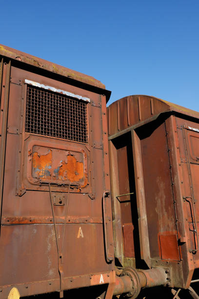 istock Railroad box cars 1359653804