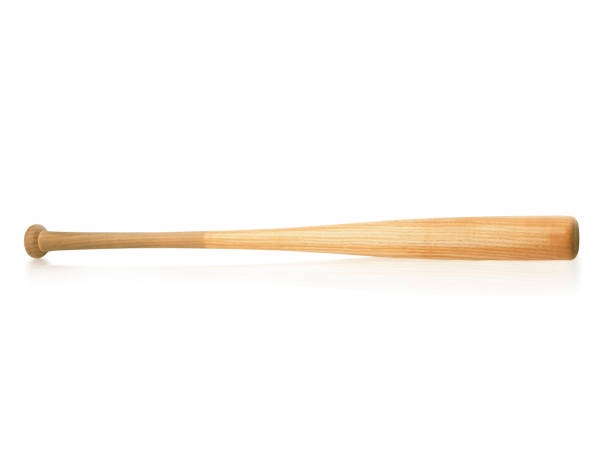 istock Closeup of baseball bat isolated on white background 1359654559