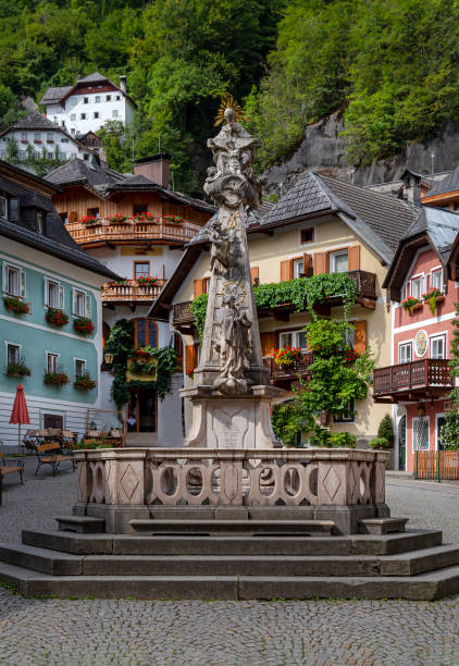 istock Hallstatt a beautiful city of Austria 1359657913
