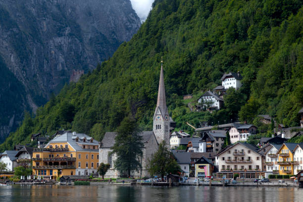 istock Hallstatt a beautiful city of Austria 1359657966