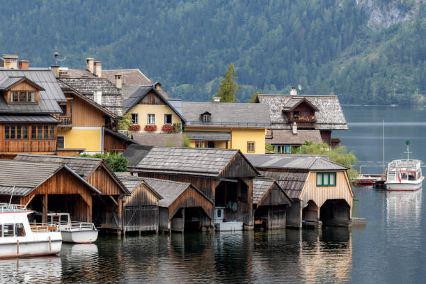 istock Hallstatt a beautiful city of Austria 1359658411