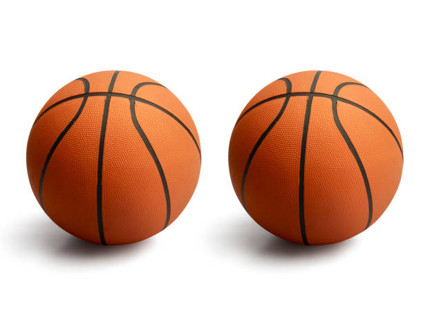 istock Basketball on isolated white background 1359658939