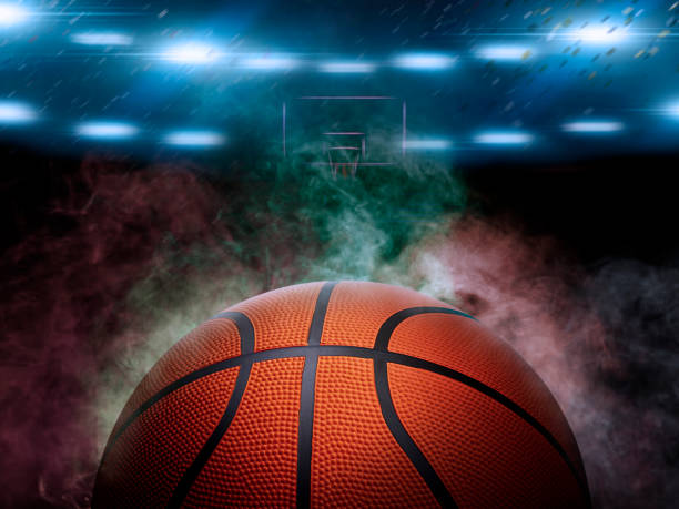 istock basketball on the color smoke background 1359659224