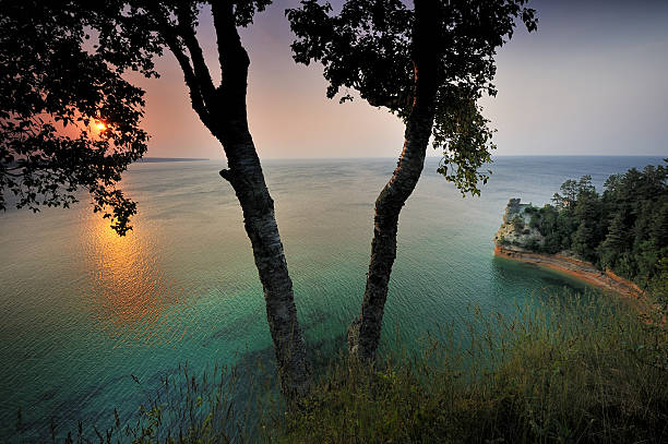 Miners Castle Sunset Michigan's Lake Superior