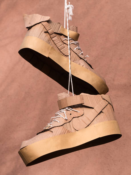 istock A pair of cardboard shoes 1359664823