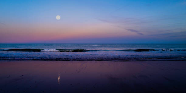 istock Moonrise seascape at Cape Cod National Seashore. 1359676953