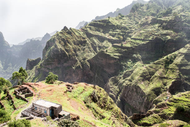 istock Mountain landscape with winding road 1359678789