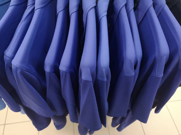 istock clothing store with colored jerseys clothing store with colored jerseys- 1359679843