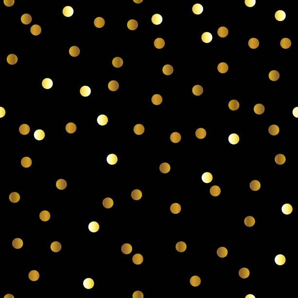 Elegant Festive Gold Dot Pattern Design Background Stock Illustration -  Download Image Now - Polka Dot, Gold - Metal, Gold Colored - iStock